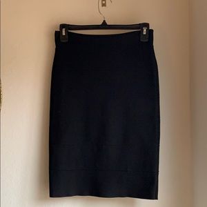 BCBG body con black skirt